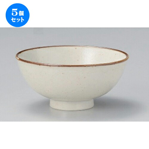5個セット☆ 飯碗 ☆ソバ志野大平 [ 13.3 x 6cm 180g ] | ちゃわん お茶碗 飯碗 ご飯茶碗 白米 人気 おすすめ 食器 業務用 飲食店 カフェ うつわ 器 おしゃれ かわいい ギフト プレゼント 引き出物 誕生日 贈り物 贈答品 食器セット