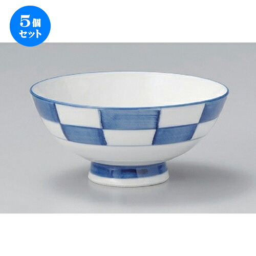 5個セット☆ 飯碗 ☆帯市松毛料 [ 13.5 x 6.4cm 240g ] | ちゃわん お茶碗 飯碗 ご飯茶碗 白米 人気 おすすめ 食器 業務用 飲食店 カフェ うつわ 器 おしゃれ かわいい ギフト プレゼント 引き出物 誕生日 贈り物 贈答品 食器セット