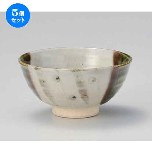 5個セット☆ 飯碗 ☆夢織部大平 [ 12 x 6cm 211g ] | ちゃわん お茶碗 飯碗 ご飯茶碗 白米 人気 おすすめ 食器 業務用 飲食店 カフェ うつわ 器 おしゃれ かわいい ギフト プレゼント 引き出物 誕生日 贈り物 贈答品 食器セット
