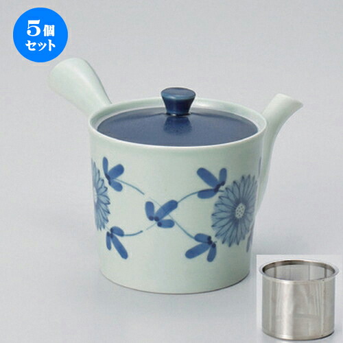 5個セット 有田焼急須 /藍花SS中急須10.5 x 10.5cm (425cc) 395g ] | ポット 急須 きゅうす 土瓶 お茶 一服 まったり 人気 おすすめ 食器 業務用 飲食店 カフェ うつわ 器 おしゃれ かわいい ギフト プレゼント 引き出物 誕生日 贈り物 贈答品 食器セット