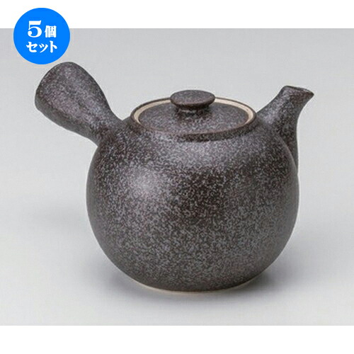 5個仕掛ける 急須 /霜フリ黒豆急須 (カゴ意中の女付)13 x 10 x 9糎 (420竓) 275g ] | ポット 急須 きゅうす 土瓶 茶の葉 薬の１回分 まったり 一般受け おすすめ 食器 御役目用 飲食店 喫茶店 うつわ 器 今めかしい 愛くるしげ 差し上げ物 差し上げ物 差し上げ物 生まれ落ちる日 差し上げ物 差しあげる品 食器仕掛ける