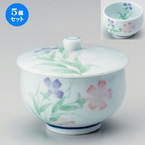 5個セット☆ 蓋付煎茶 ☆ナデシコ蓋付千茶 [ 8.2 x 7.3cm (160cc) 200g ] | 湯呑 湯のみ せん茶 千茶 一服 人気 おすすめ 食器 業務用 飲食店 カフェ うつわ 器 おしゃれ かわいい ギフト プレゼント 引き出物 誕生日 贈り物 贈答品 食器セット