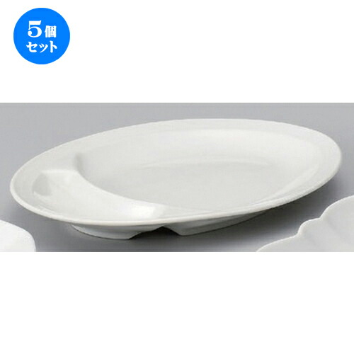 5個セット☆ 中華小物 ☆9吋ギョウザ皿 [ 24 x 17.3 x 2.5cm 580g ] | 楕円 プラター 餃子 丸 人気 おすすめ 食器 中華 飯店 中華食器 業務用 飲食店 カフェ うつわ 器 おしゃれ かわいい ギフト プレゼント 引き出物 誕生日 贈り物 贈答品 食器セット