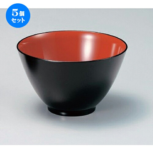 5個セット 5.3寸ﾗｯｸﾎﾞｰﾙ 新溜内朱 [ 15.8 x 9.5cm (1000cc) 130g ] | 汁椀 お椀 スープ 日本食 パーティ おすすめ 人気 食器 業務用 飲食店 カフェ うつわ 器 おしゃれ かわいい お洒落 ギフト プレゼント 引き出物 内祝い 結婚祝い 誕生日 贈り物 贈答品｜せともの本舗