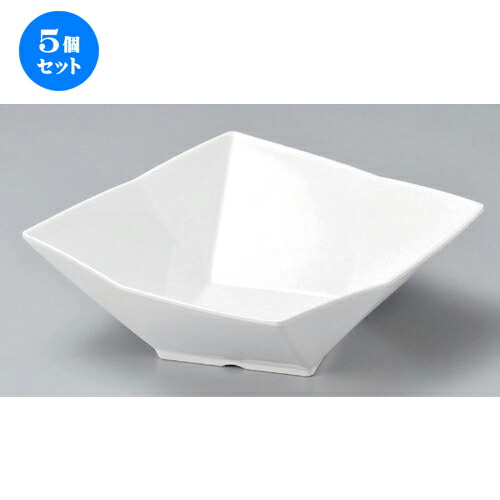 5個セット☆ 越前漆器 ☆ (M) 折紙盛鉢 白大 32cm [ 32.5 x 32.5 x 10.8cm 1171g ] | メラミン 割れない 食器 介護 社食 学食 給食 病院 樹脂製 おすすめ 人気 業務用 飲食店 カフェ うつわ 器 おしゃれ かわいい お洒落 ギフト プレゼント 内祝い 誕生日 贈り物 食器セット｜せともの本舗