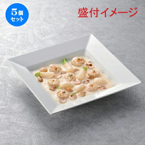 5個セット☆ 越前漆器 ☆ (M) 正角鉢 白中 41cm [ 41.3 x 41.3 x 6.8cm 1682g ] | メラミン 割れない 食器 介護 社食 学食 給食 病院 樹脂製 おすすめ 人気 業務用 飲食店 カフェ うつわ 器 おしゃれ かわいい お洒落 ギフト プレゼント 内祝い 誕生日 贈り物 食器セット｜せともの本舗