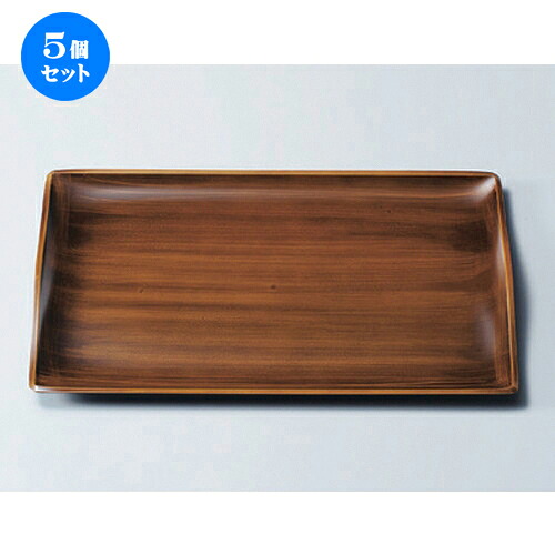 5個セット ［Ａ］ スカイトレー 栃刷毛目尺1寸 [ 33.9 x 22.5 x 2.1cm 315g ] | お盆 トレー トレイ おぼん 食器 業務用 配膳 プレゼント ギフト 結婚祝い 引き出物 内祝い 開店祝い 退職祝い せともの 瀬戸物 贈答品 贈り物 人気 通販｜せともの本舗