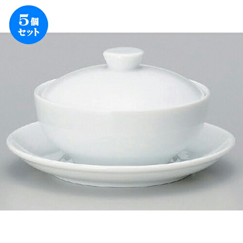 5個セット☆ 中華小物 ☆手ナシフカヒレ碗皿 [ 11.7 x 7.7cm 480g ] | スープ 汁椀 フカヒレ ライス 飯碗 チャーハン ラーメン 人気 おすすめ 食器 中華 飯店 中華食器 業務用 飲食店 カフェ うつわ 器 おしゃれ かわいい ギフト プレゼント 引き出物 贈り物 食器セット