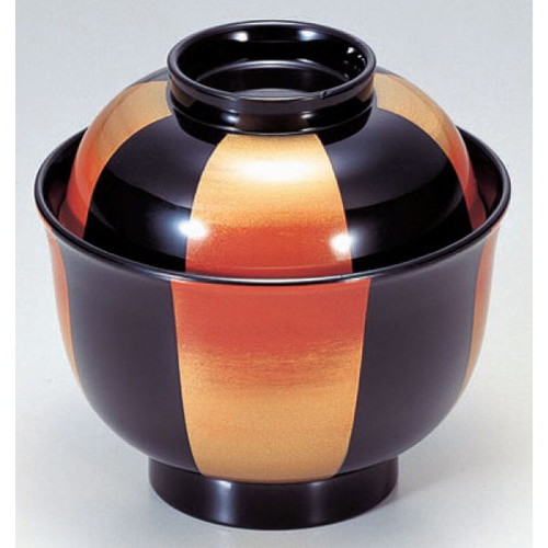 お椀 3.3寸美里吸椀黒朱金市松 SH塗 洗浄機可 [10φ x 9.7cm] 耐熱ABS樹脂 食洗機可 (7-191-15) | 小吹椀 汁椀 お椀 煮物碗 吸物椀 スープ soupcup プレゼント ギフト 結婚祝い 引き出物 内祝い 開店祝い 退職祝い 贈答品 贈り物 おしゃれ かわいい 業務用 飲食店