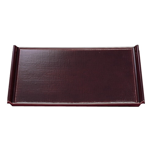 お盆 宴布目盆溜底黒塗尺2寸 SS塗 ﾉﾝｽﾘｯﾌﾟ加工 [36.5 x 25.6 x 2.2cm] ABS樹脂 (7-21-4) | お盆 トレー トレイ おぼん 食器 業務用 配膳 プレゼント ギフト 結婚祝い 引き出物 内祝い 開店祝い 退職祝い せともの 瀬戸物 贈答品 贈り物 人気 通販