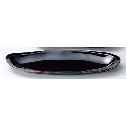 盛器 尺3寸雅小判盛皿 漆調溜底黒塗 [38 x 14.3 x 3.3糎] 熱固くなる性脂(メラミンまたはユリア脂) (7-696-9)  |  盛皿 盛鉢 和皿 皿 一般受け 食器 お役目用 飲食店 喫茶店 うつわ 器 今めかしい 可愛らしい 着飾る 好いたらしい 差し上げ物 差し上げ物一緒になる祝賀会 生まれ落ちる日 差し上げ物 譲りわたす品