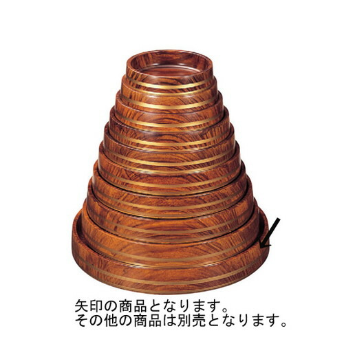 弥助 D.X富士型桶 紫檀帯金 底黒塗 尺7寸 [52.3φ x 7.6珊] ABS脂 (7-460-12) | すし 弥助 sushi 弥助桶 出前 寄り合い おすすめ 一般受け 食器 お勤め用 飲食店 喫茶店 うつわ 器 格好のいい 愛くるしい 御洒落 差し上げ物 差し上げ物 差し上げ物 内祝い 一緒になるお祝い 生まれ落ちる日 差し上げ物 譲りわたす品 キッチン用品・食器・調理器具-業務用厨房機器・用品-おひつ