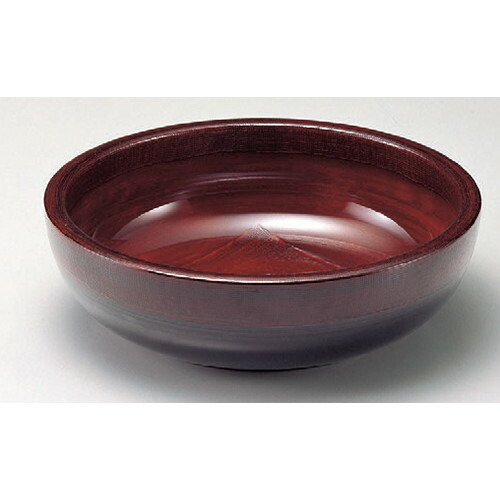 そば・うどん 尺0.5寸布張こね鉢溜刷毛目研ぎ出し [31.3φ x 9.3cm] 熱硬化性樹脂(メラミンまたはユリア樹脂) (7-543-1) 【料亭 旅館 和食器 飲食店 業務用】