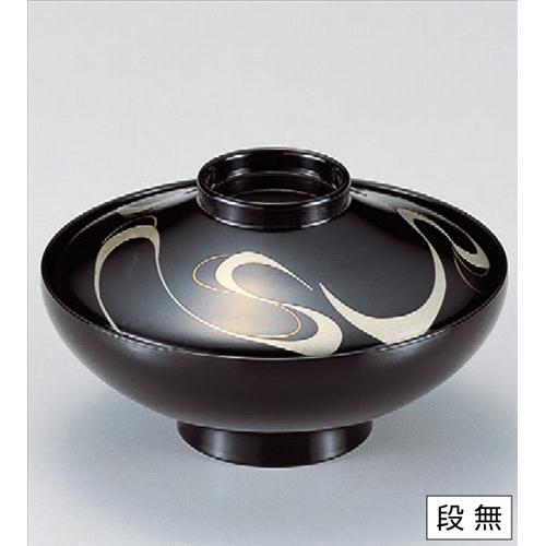 お椀 4.5寸平富士椀黒銀流水 SH塗 洗浄機可 [13.5φ x 8cm] 熱硬化特殊樹脂 食洗機可 (7-221-14) | 小吹椀 汁椀 お椀 煮物碗 吸物椀 プレゼント ギフト 結婚祝い 内祝い 開店祝い 退職祝い せともの 瀬戸物 贈答品 贈り物 人気 通販 おしゃれ かわいい 業務用 飲食店 6,582円