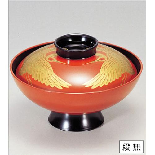 お椀 4.5寸小槌吸椀朱つば黒二羽鶴 SH塗 洗浄機可 [13φ x 8.7cm] 熱硬化特殊樹脂 食洗機可 (7-222-15) | 小吹椀 汁椀 お椀 煮物碗 吸物椀 スープ soupcup プレゼント ギフト 結婚祝い 引き出物 内祝い 退職祝い 贈答品 贈り物 おしゃれ かわいい 業務用 飲食店 4,489円