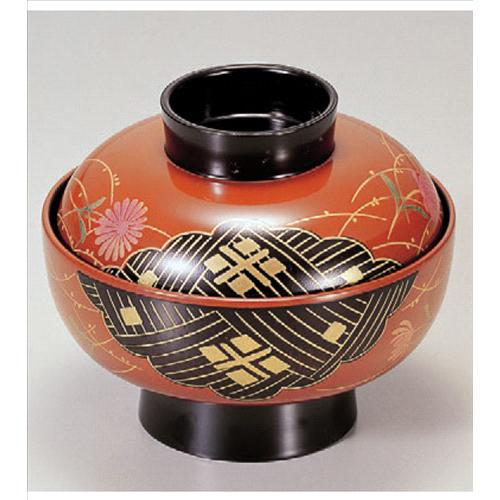 お椀 古代吸椀古代朱正方寺本漆塗蒔絵 [11.5φ x 9.5cm] 熱硬化性樹脂(メラミンまたはユリア樹脂) (7-243-2) | 小吹椀 汁椀 お椀 煮物碗 吸物椀 スープ soupcup プレゼント ギフト 結婚祝い 引き出物 内祝い 退職祝い 贈答品 贈り物 おしゃれ かわいい 業務用 飲食店