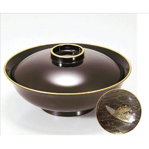 お椀 5寸平駒煮物椀溜天金見返波舟 [15.1φ x 7cm] 熱硬化特殊樹脂 食洗機可 (7-266-12) | 小吹椀 汁椀 お椀 煮物碗 吸物椀 スープ soupcup プレゼント ギフト 結婚祝い 引き出物 内祝い 開店祝い 退職祝い 贈答品 贈り物 人気 通販 おしゃれ かわいい 業務用 飲食店