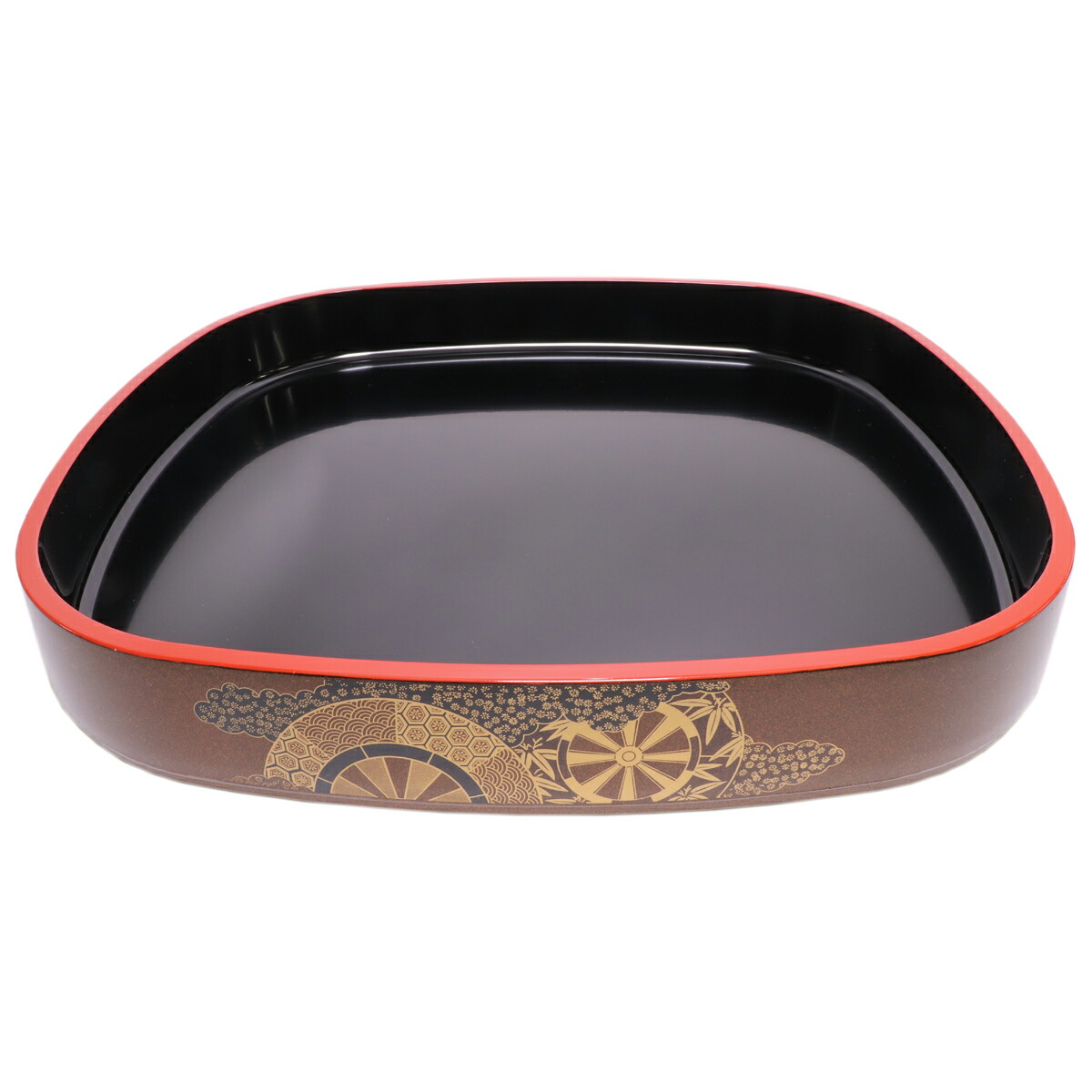 寿司 D.X小判桶梨地御所車尺1寸 [33.0 x 27.5 x 6.3cm] ABS樹脂 (7-462-6) | すし 寿司 sushi 寿司桶 出前 パーティ おすすめ 人気 食器 業務用 飲食店 カフェ うつわ 器 おしゃれ かわいい お洒落 ギフト プレゼント 引き出物 内祝い 結婚祝い 誕生日 贈り物 贈答品