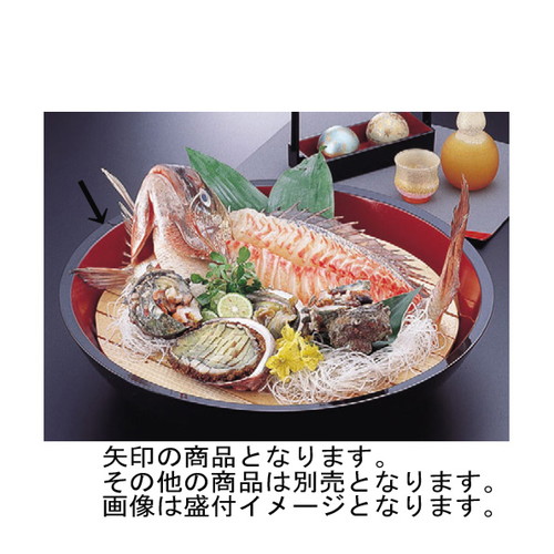 そば・うどん 尺6寸こね鉢黒内朱 [48.1φ x 10.8cm] 熱硬化性樹脂(メラミンまたはユリア樹脂) (7-543-8) | そば 蕎麦 めん 麺 おすすめ 人気 食器 業務用 飲食店 カフェ うつわ 器 おしゃれ かわいい お洒落 可愛い ギフト プレゼント 引き出物 内祝い 結婚祝い