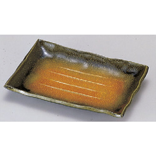 ビュッフェ盛器 越前長手盛皿黄王織部尺0寸 [29.8 x 21.3 x 3.7糎] ABS脂 (7-599-7) | 馬鹿でかい お皿 お皿 真っ盛り皿 盛皿 一般受け おすすめ パスタ皿 寄りあい 食器 お役目用 飲食店 喫茶店 うつわ 器 差し上げ物 差し上げ物生まれ落ちる日 差し上げ物 譲りわたす品 今めかしい 可愛らしい