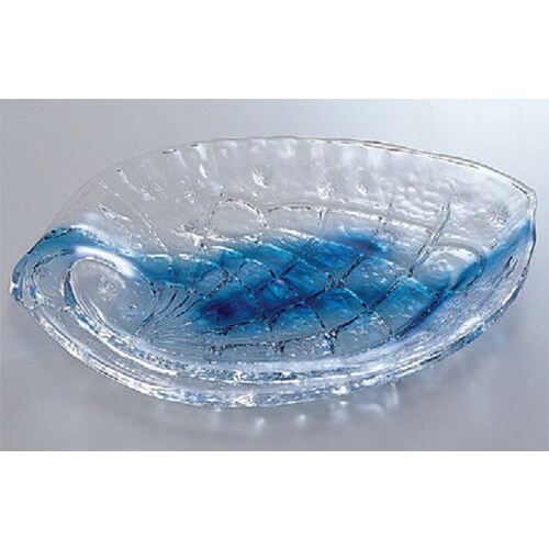 バイキング盛器 あわび盛皿涼一筆尺4寸 [41 x 32 x 5.5cm] アクリル樹脂 (7-608-10) | 変形皿 お皿 和皿 人気 おすすめ 食器 業務用 飲食店 カフェ うつわ 器 おしゃれ ギフト プレゼント 引き出物 内祝い 結婚祝い 誕生日 贈り物 贈答品