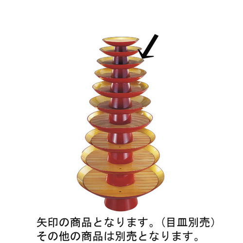 盛器 金盃盛器外朱内本金雅(目皿別売)9寸 [27.2φ x 9.5cm] 熱硬化性樹脂(メラミンまたはユリア樹脂) (7-706-3) | 変形皿 お皿 和皿 人気 おすすめ 食器 業務用 飲食店 カフェ うつわ 器 おしゃれ ギフト プレゼント 引き出物 内祝い 結婚祝い 誕生日 贈り物 贈答品