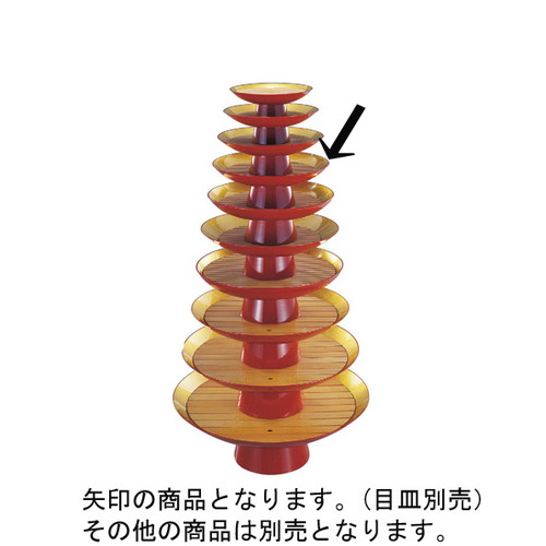 盛器 金盃盛器外朱内本金雅(目皿別売)尺0寸 [30φ x 10.7cm] 熱硬化性樹脂(メラミンまたはユリア樹脂) (7-706-3) | 変形皿 お皿 和皿 人気 おすすめ 食器 業務用 飲食店 カフェ うつわ 器 おしゃれ ギフト プレゼント 引き出物 内祝い 結婚祝い 誕生日 贈り物 贈答品｜せともの本舗