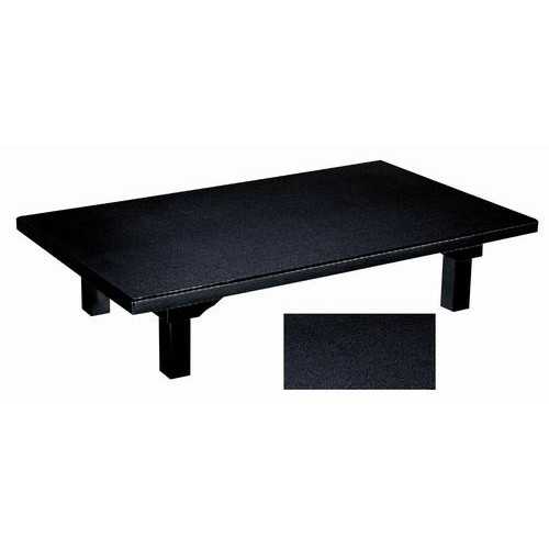 楽天市場 座卓 ﾒﾗﾐﾝ 黒乾漆 折足 1 X 90 X 32 5cm 7 762 2
