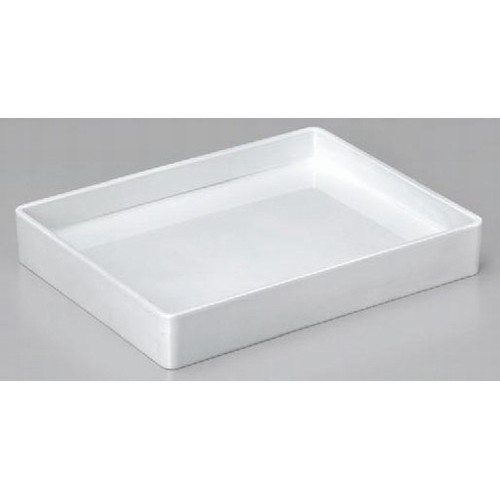 番重 長手両面番重総ﾎﾜｲﾄ雲流塗尺1寸 [33 x 25.6 x 5cm] ABS樹脂 (7-132-1) 【料亭 旅館 和食器 飲食店 業務用】
