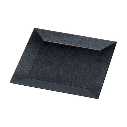 盛器 四方角皿 ｵｰｼｬﾝﾊﾟｰﾙ渕黒 [31.8 x 31.8 x 1.7cm] ABS樹脂 (7-712-1) | 角 角皿 スクエア 食器 業務用 飲食店 カフェ うつわ 器 おしゃれ かわいい ギフト プレゼント 引き出物 内祝い 結婚祝い 誕生日 贈り物 贈答品 おすすめ