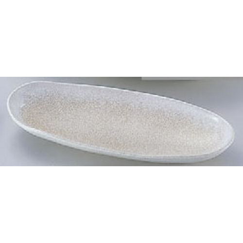 盛器 もてなし鉢 粉引 尺1寸 [32 x 13.6 x 4.3cm] 熱硬化性樹脂(メラミンまたはユリア樹脂) (7-696-17) | オーバルプレート 楕円皿 人気 おすすめ パスタ皿 フルーツ皿 食器 業務用 飲食店 カフェ うつわ 器 おしゃれ かわいい ギフト プレゼント 誕生日 贈り物 贈答品