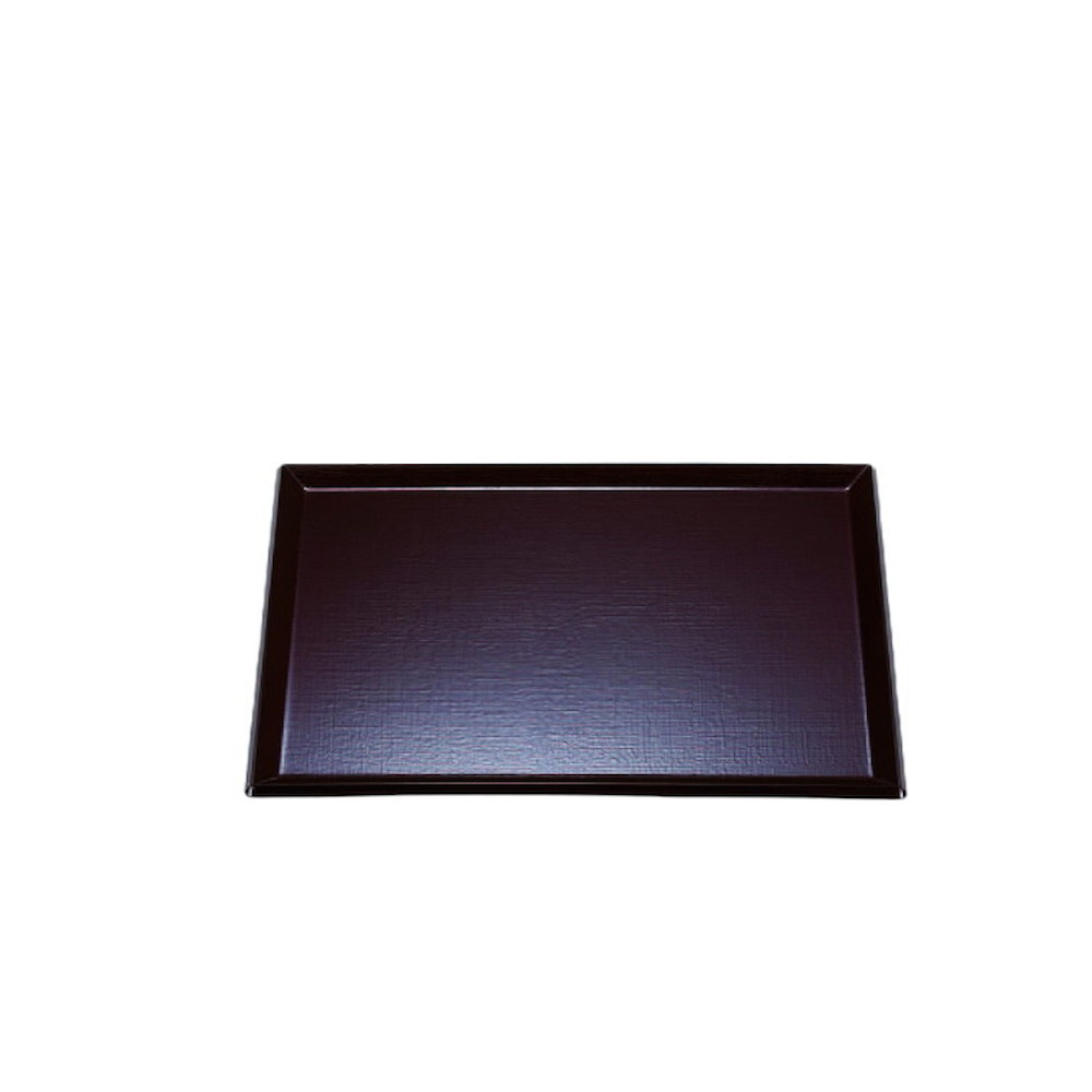 耐熱長手布目盆　新溜　ＮＳ　尺５寸 [45×33×1.8cm] | 業務用 おしゃれ かわいい かっこいい シンプル モダン お盆 懐石料理 定食 ホテル カフェ 4,754円