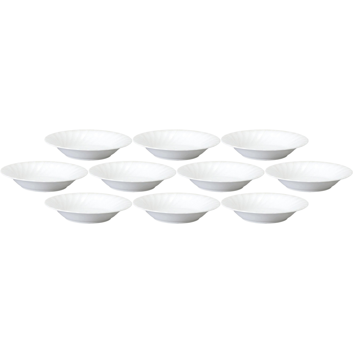 深皿（18個セット） 楽天市場】10個セット ホワイトシェル 14cm深皿 [14.3×3.2cm