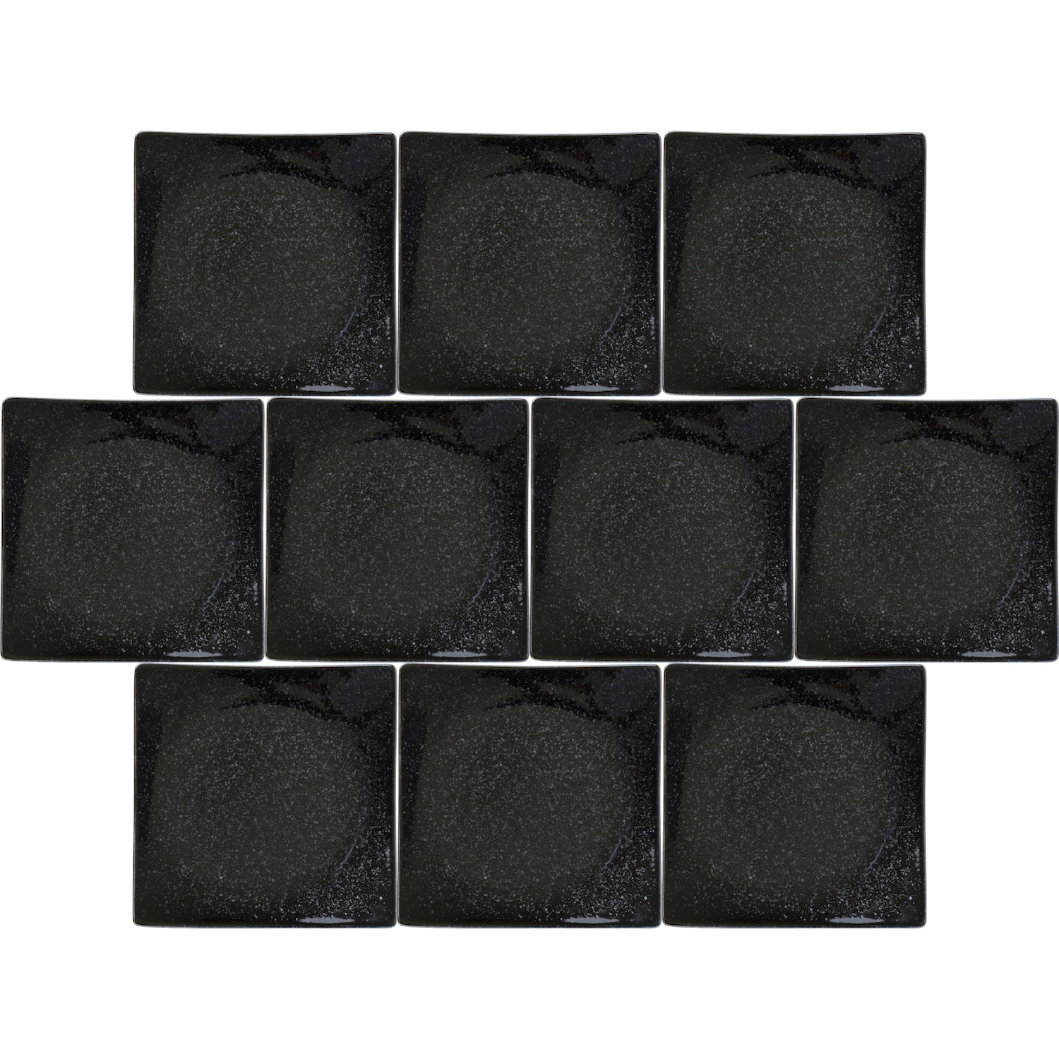 楽天市場】10個セット 角和皿 17cm正角皿 黒御影 [17×17×2.2cm] | 和