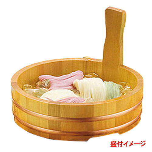 椹・片手盛桶 7寸 (SK-7) [ 約Φ21 x H15.3(6.3)cm ] うどん桶 | 桶 寿司 うどん 日本食 すし おひつ 鉢 人気 おすすめ 食器 洋食器 業務用 飲食店 カフェ うつわ 器 おしゃれ かわいい ギフト プレゼント 引き出物 誕生日 贈り物 贈答品