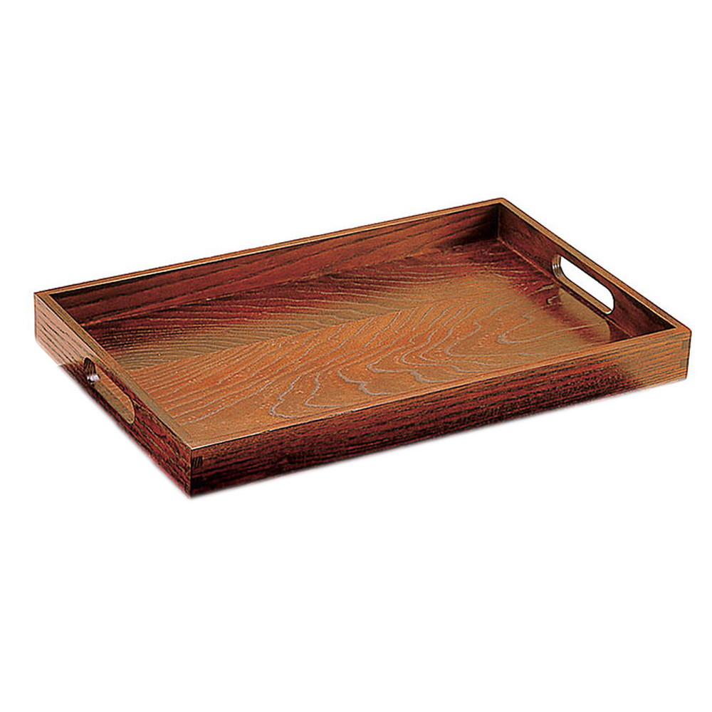 栓・ミニ脇取盆 大 [ 約45.3 x 30 x H4.3cm ] お盆 | お盆 トレー トレイ おぼん 食器 業務用 配膳 プレゼント ギフト 結婚祝い 引き出物 内祝い 開店祝い 退職祝い せともの 瀬戸物 贈答品 贈り物 人気 通販