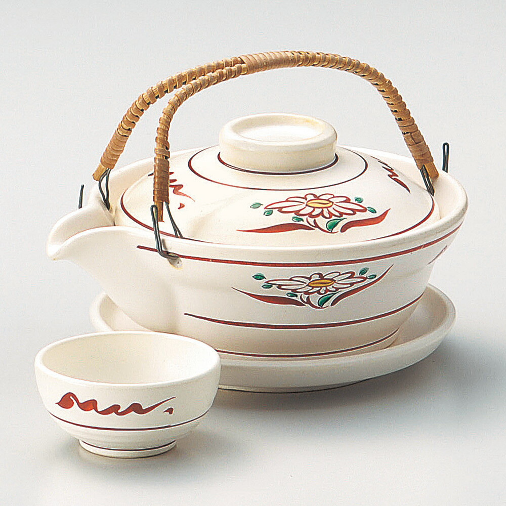 楽天市場】【瀬戸織部】土瓶蒸し「菊」※瀬戸赤津焼 : 干支お雛様のせと