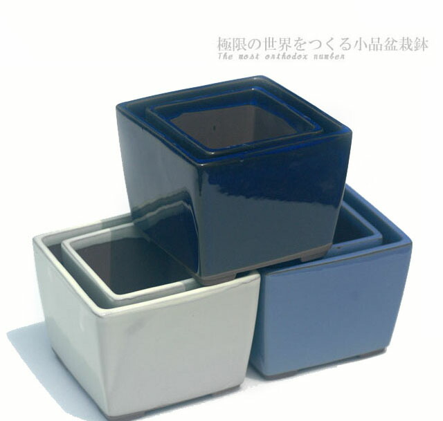 楽天市場】文山 3.5号4点セット 赤絵山水 さつき鉢 箱入 和風 植木鉢