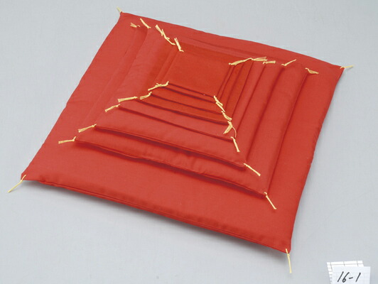 楽天市場】飾り座布団（赤）30センチ角 ※転倒防止の為中綿少な目 : 笑