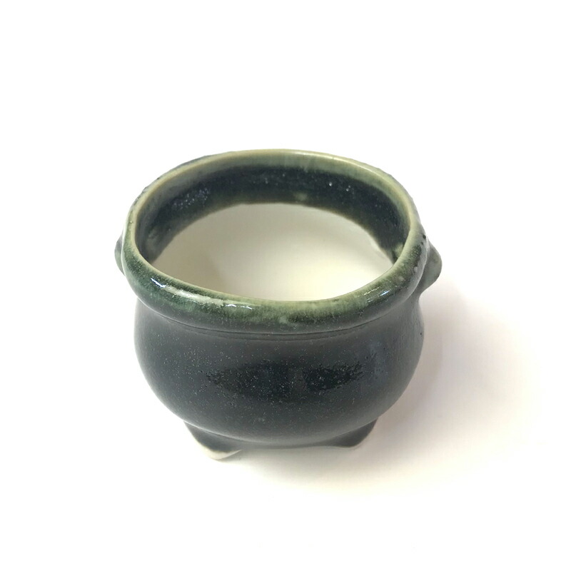 楽天市場】陶翠 2.5号コウロウ 三ッ足 生子 植木鉢 盆栽鉢