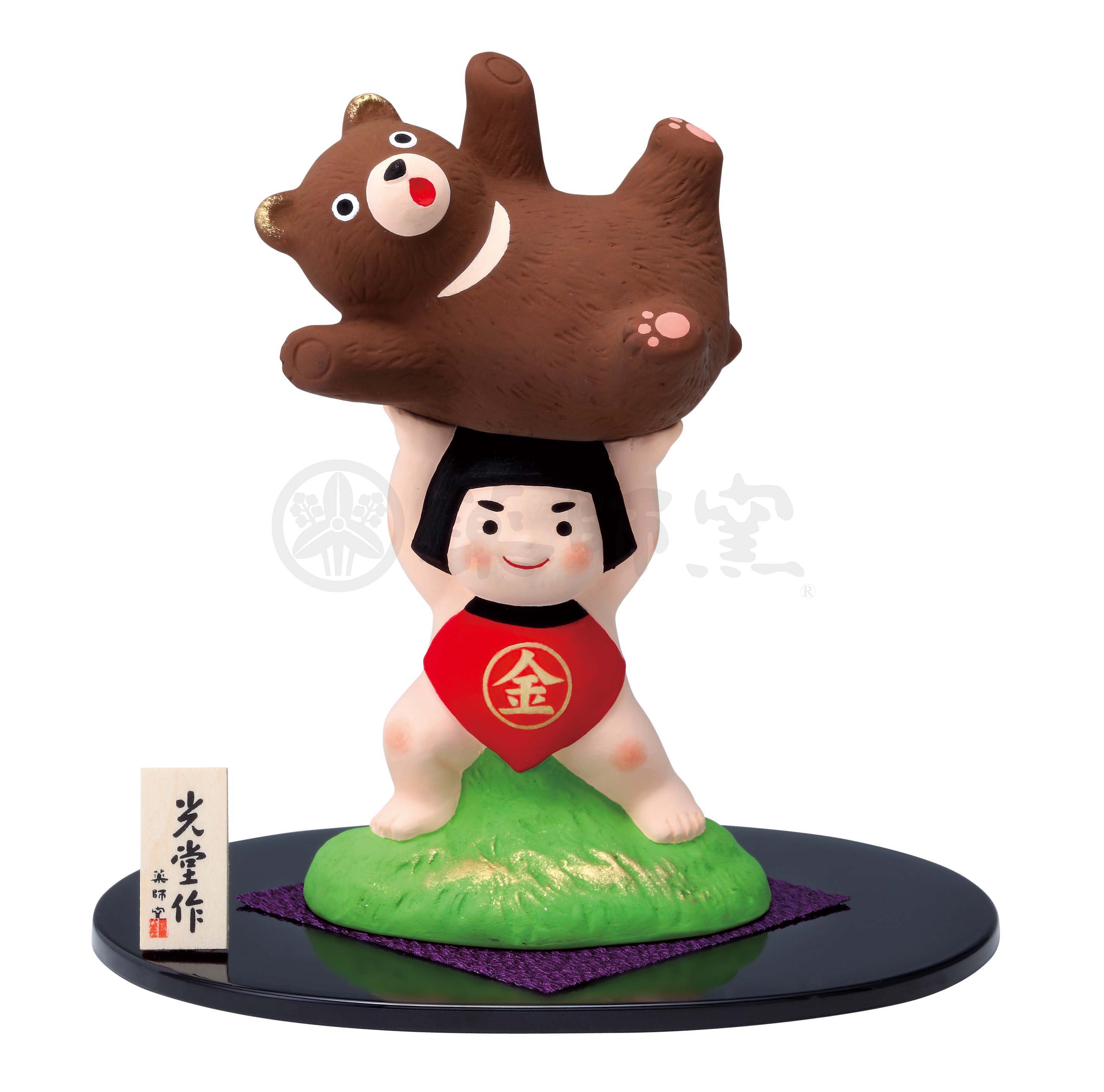 出世金太郎人形 伝統的な陶器製　五月人形　ケースた付き 金太郎-KINTARO-五月人形セット | 明山 オンラインショップ