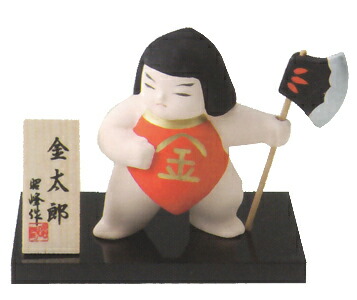 楽天市場】五月人形 金太郎（まさかり） ガラスケース入り : 藤田人形