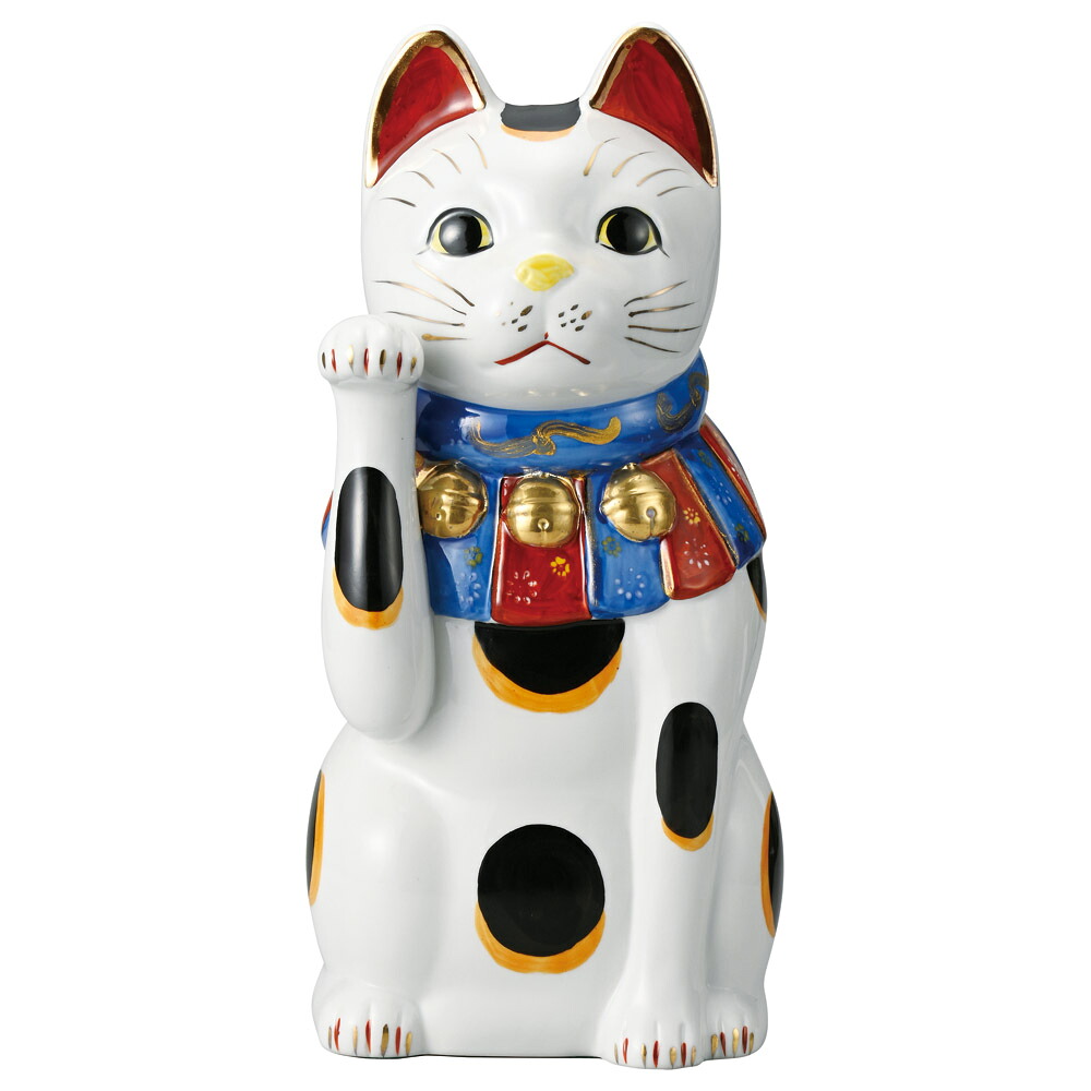赤絵ブチ猫 大（右）