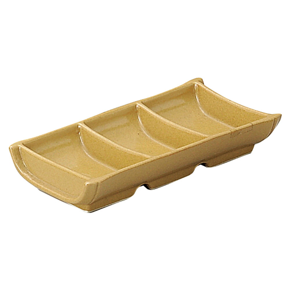 竹型三品薬味入（有田焼）