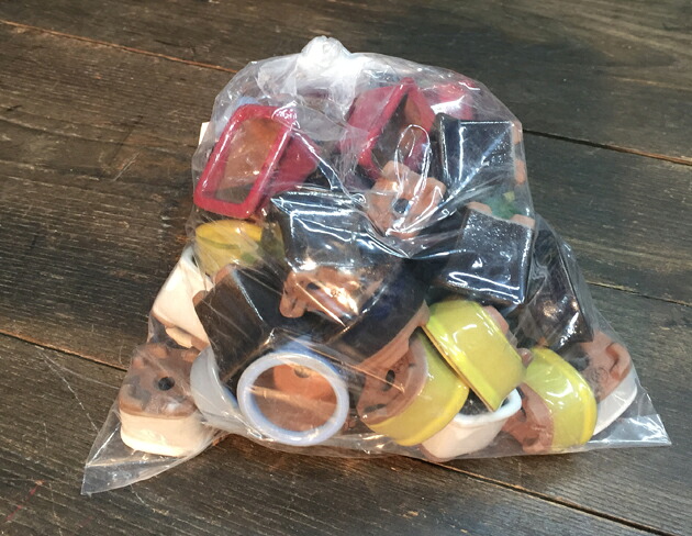 文山 1号 瀬戸もの 豆鉢 色釉アソート 50入 和風 鉢 ミニ 盆栽鉢(8272) ガーデニング・農業-花・ガーデン・DIY-植木鉢