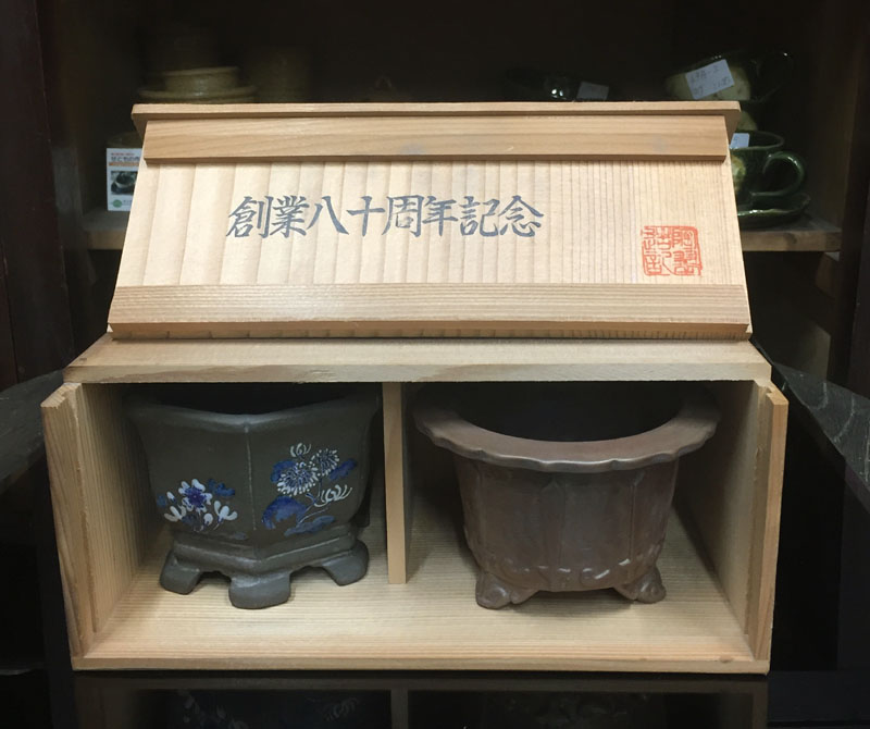 鉢 陶翠 打ち立てる ８０年 祝する鉢