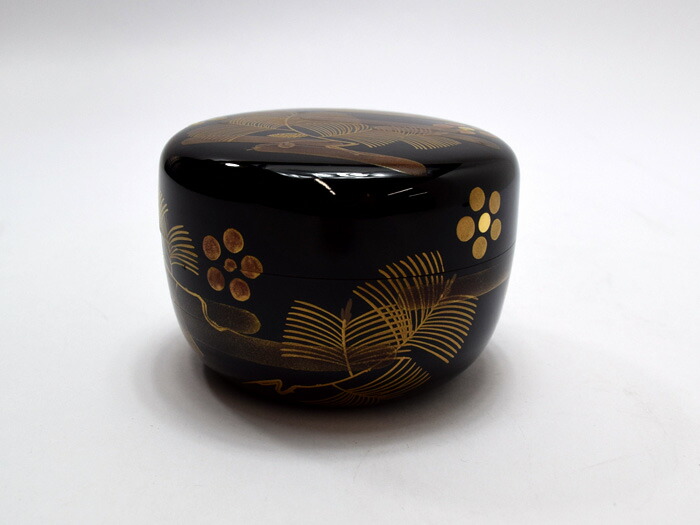 楽天市場】中谷博峰 中棗「桜蒔絵」木箱入 【山中漆器/茶道具/棗