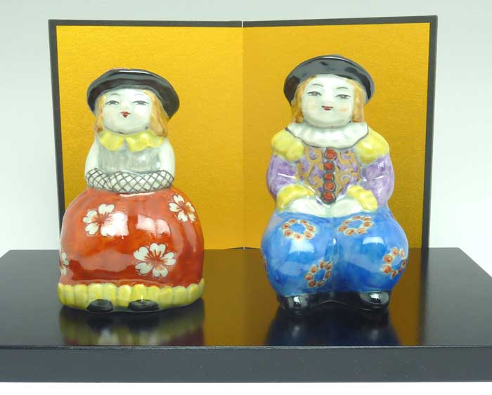 楽天市場】【雛人形 コンパクト】有田焼円左エ門窯丸雛 置物（屏風 
