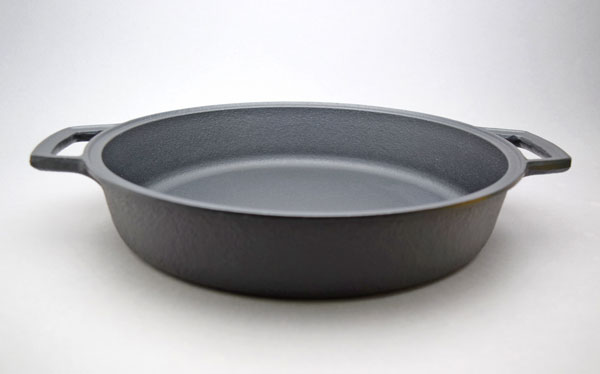 【南部地方金物  寿喜焼鍋】岩鋳IH膳立て器相応う両手すき焼鍋ほほえみ