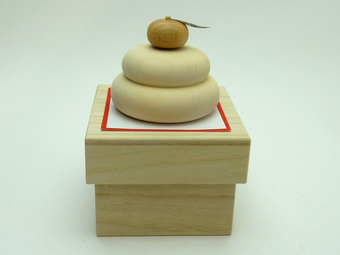 楽天市場 鏡餅 木 天然木 鏡餅収納兼飾台付き 小 せともの屋みさ伝